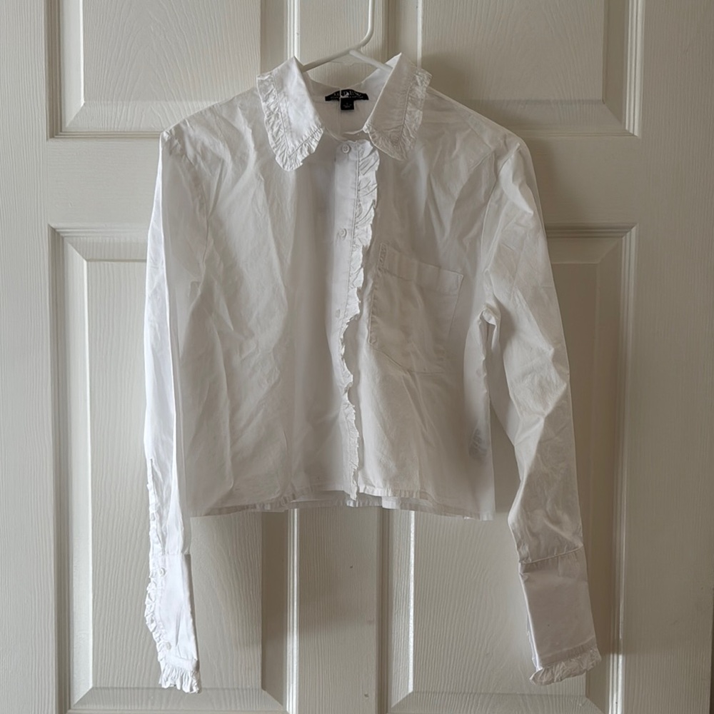 J. Crew Crisp White Button-Up Shirt